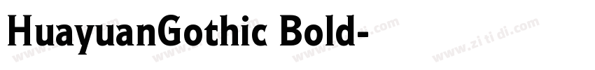 HuayuanGothic Bold字体转换